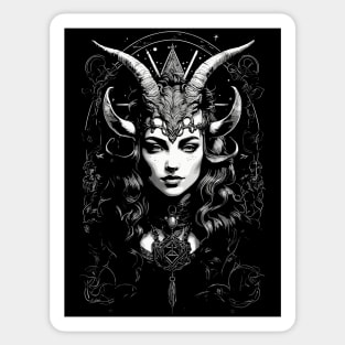 Goat Witch Black Magic Sticker